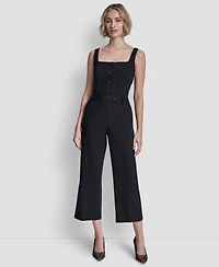 Dkny Women's Pintuck Straight Fit Pants
