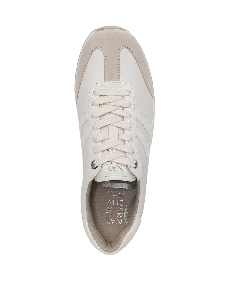 Naturalizer Women's Lorena Closed Round Toe Lace Up Sneakers