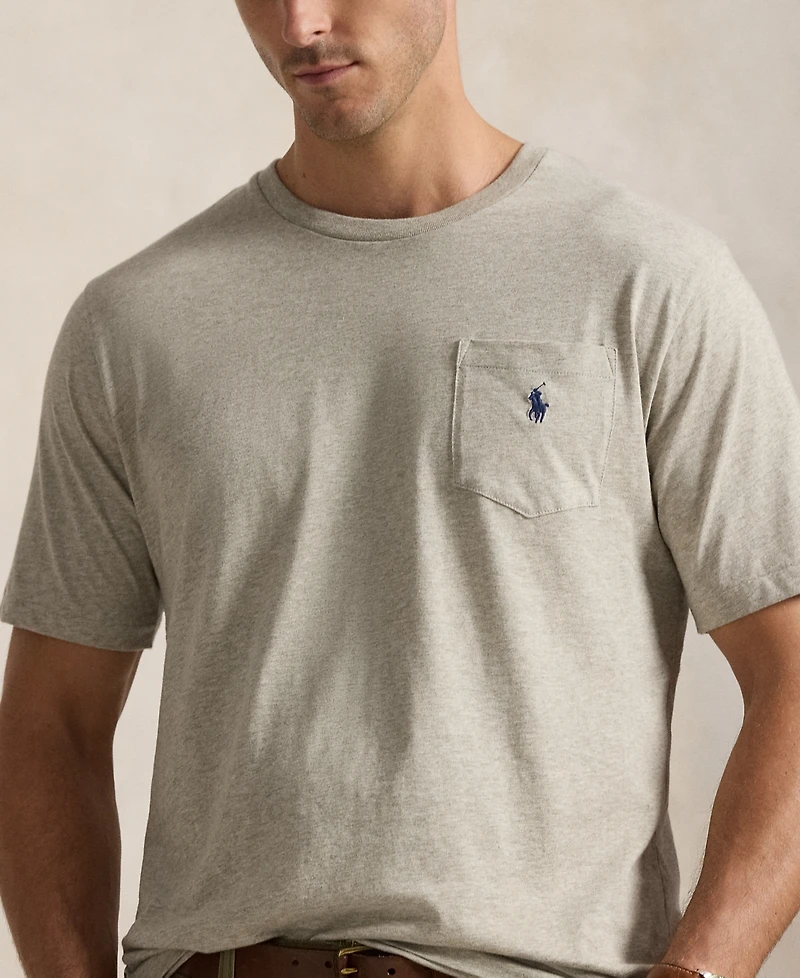 Polo Ralph Lauren Men's Big & Tall Crew-Neck Pocket T-Shirt