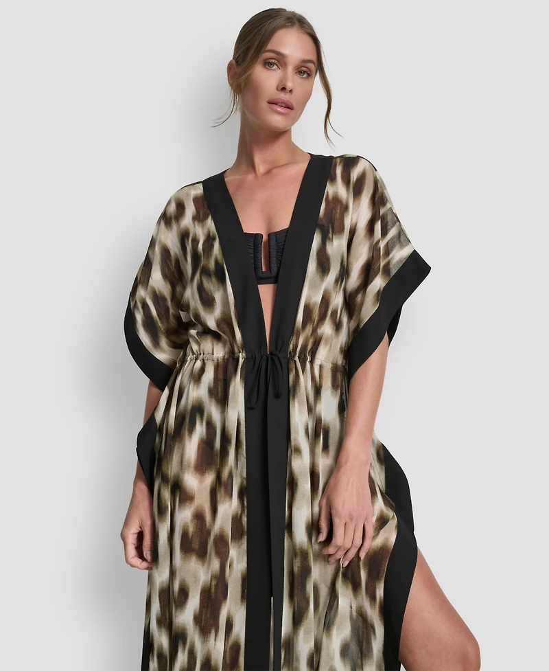 Dkny Women's Tie-Front Cover-Up Kaftan