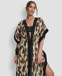 Dkny Women's Tie-Front Cover-Up Kaftan