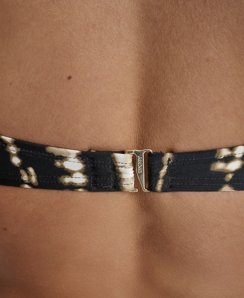 Dkny Women's Shirred U-Wire Bandeau Bikini Top