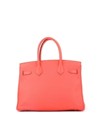 Pre-Owned HERMES Birkin 30 Handbag Red Epsom with Gold Hardware