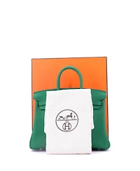Pre-Owned Hermes Birkin 25 Handbag Verso Swift with Palladium Hardware