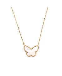 Pre-Owned Van Cleef & Arpels Lucky Alhambra Butterfly Pendant Necklace