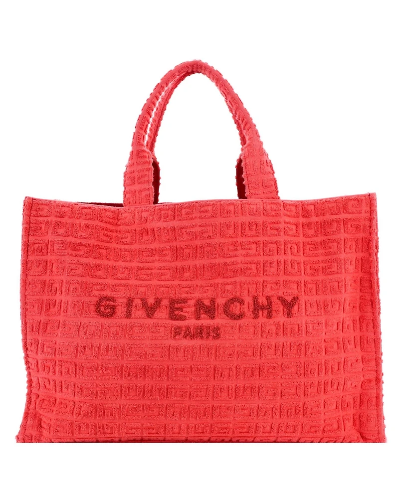 Pre-Owned Givenchy Large G-Tote 4G Cotton Towelling
