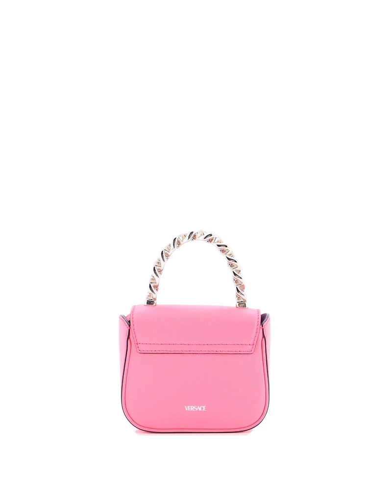 Pre-Owned Versace Small La Medusa Chain Top Handle Bag Leather