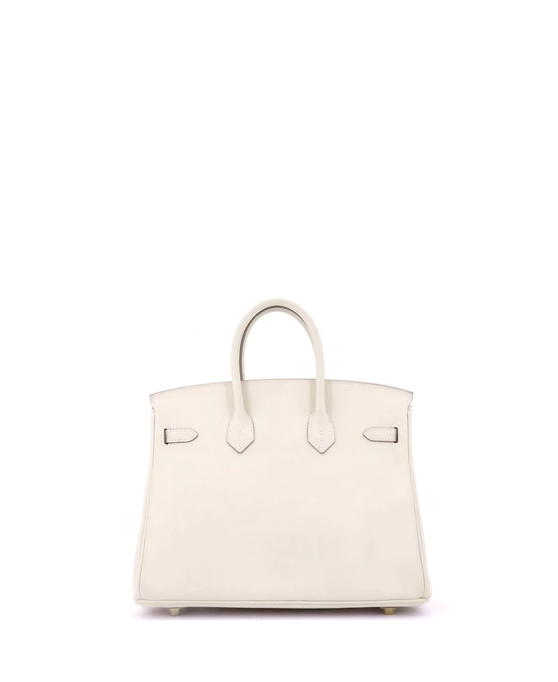 Pre-Owned Hermes Birkin 25 Handbag Light Swift with Gold Hardware