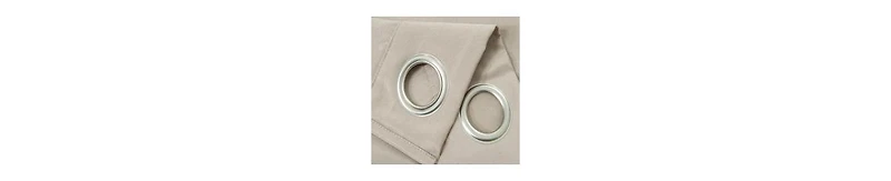 Olivia Gray Gilbert Solid Single Grommet Curtain Panel Pair - 54x84