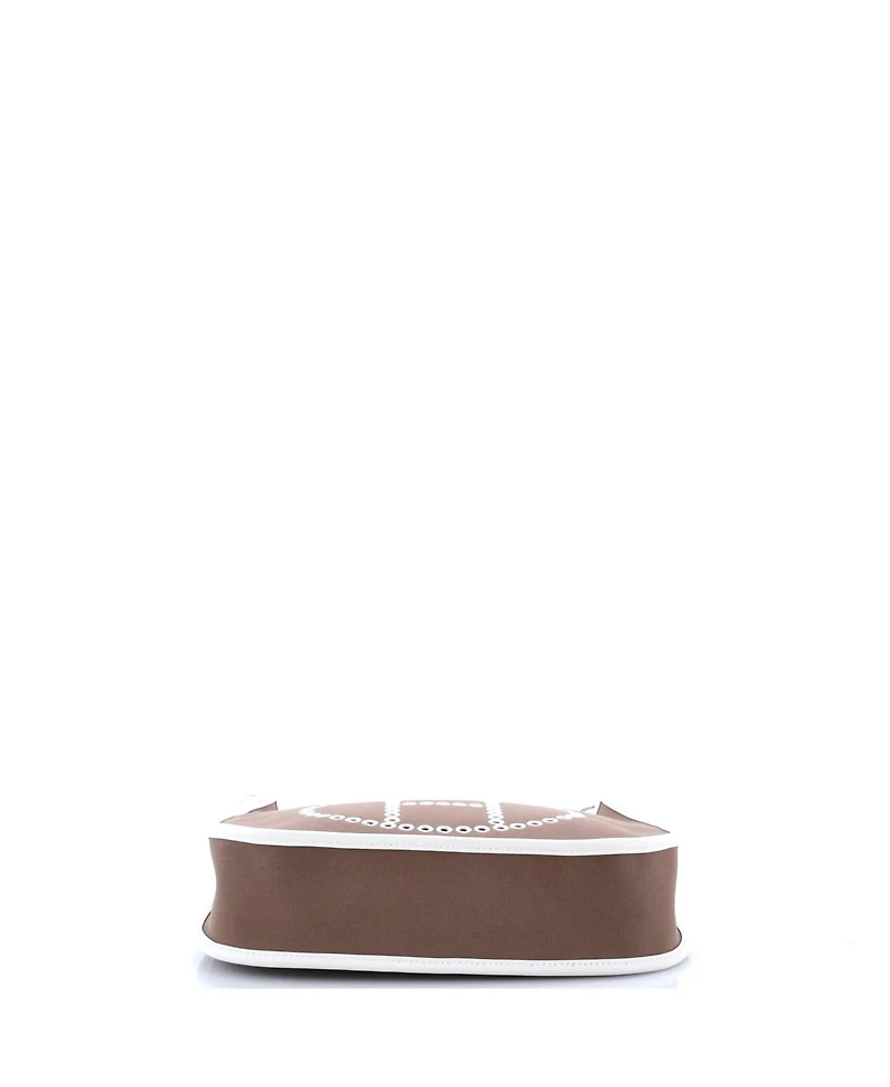 Pre-Owned HERMES Pm Neo Evelyne Bag Toile and Leather