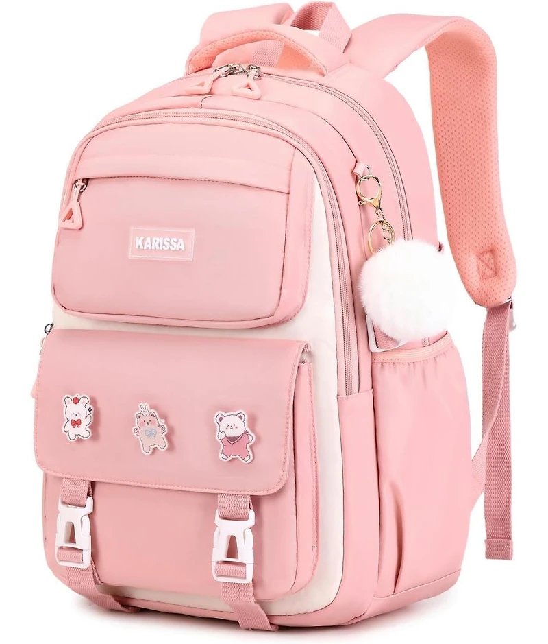 Batfox Pink Girls Backpack Kids Backpack for Girls