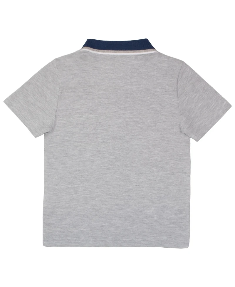 Tommy Bahama Boys Short Sleeve Embroidered Heather Polo Shirt