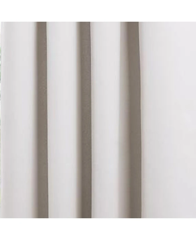 Olivia Gray Anchorage Blackout Grommet Single Curtain Panel - 54" x 90", White