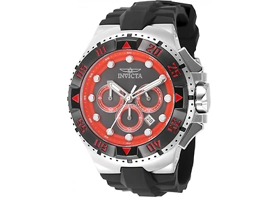 Invicta Men's 48536 Excursion Quartz VD53 Gunmetal, Red Dial Watch
