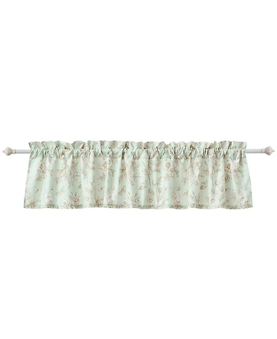 Greenland Home Fashions Olivia Light Filtering Semi Sheer 3" Rod Pocket Window Valance 84" x 16" Mint