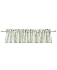 Greenland Home Fashions Olivia Light Filtering Semi Sheer 3" Rod Pocket Window Valance 84" x 16" Mint