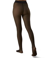 MeMoi Women's Sheer Illusion Fleece-Lined 80-Denier Thermal Tights