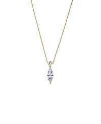 by Adina Eden Fancy Solitare Marquise Pendant Necklace
