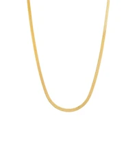 by Adina Eden Herringbone Gold Plated Chain Necklace