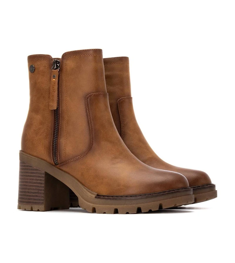 Xti Women's Refresh Collection Block Heel, Casual Booties