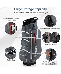 Mecale 9.5 Inch Lightweight Golf Cart Bag with 15 Way Top Dividers