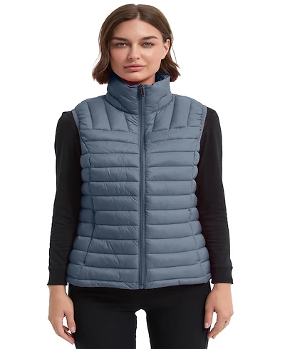 Hawke & Co. Women's Rail Quilt Packable Puffer Vest
