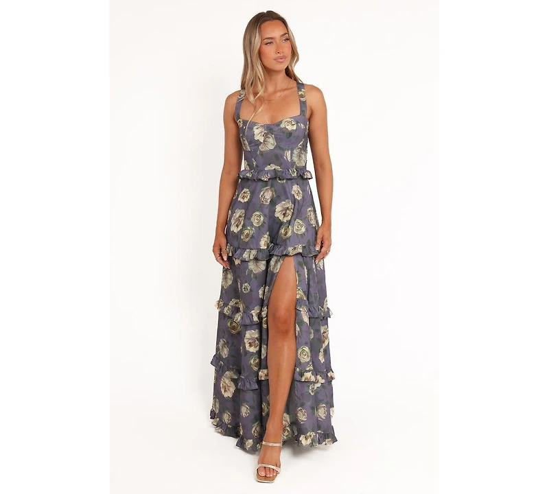 Petal and Pup Women's Lillee Tiered Maxi Dress - Lavender Floral