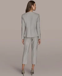 Donna Karan New York Womens One Button Blazer Straight Leg Pants