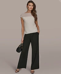 Donna Karan New York Women's Short-Sleeve Top