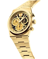 Movado Men's Bold Quest Swiss Quartz Chrono Ionic Plated Light Gold-Tone Steel Watch, 40mm