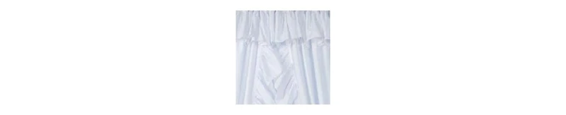 Ellis Curtain 2-Piece Ruffled Priscilla Window Curtain Panel Pair with ties