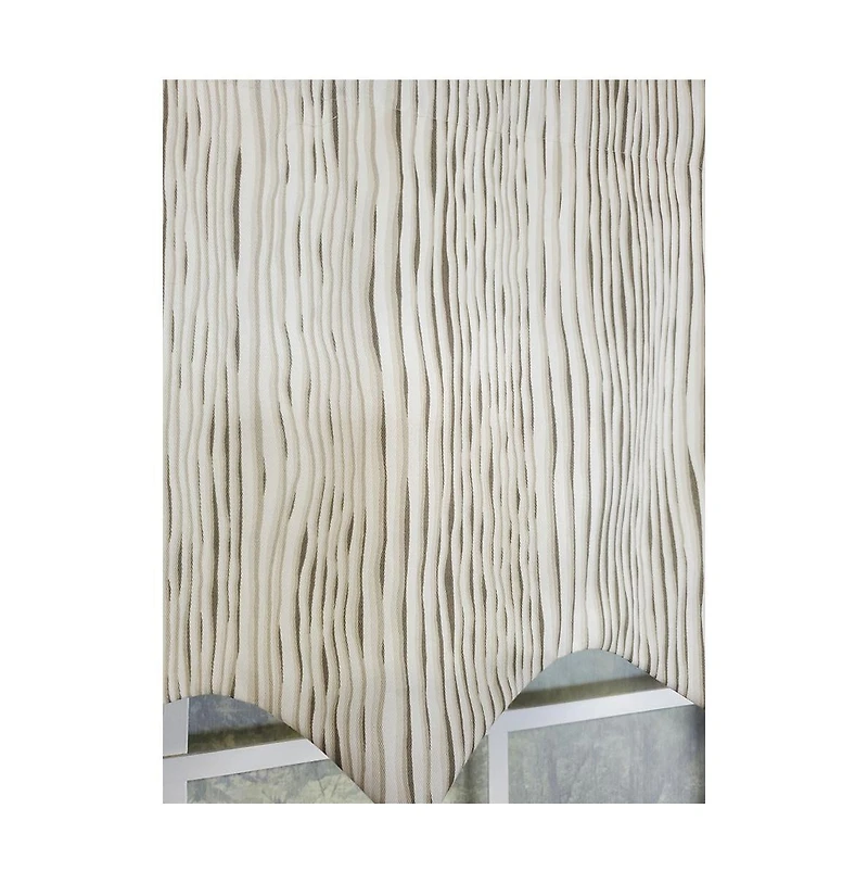 Rlf Home Varvara Regal 3" Rod Pocket Lining Luxurious and Elegant Window Treatment Valance