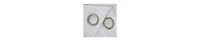 Olivia Gray Gilbert 100% Polyester Solid Single Grommet Curtain Panel Pair 54"x84" White