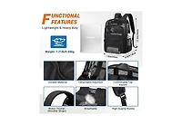 Batfox Mesh Backpack Heavy Duty, See Through School Backpack Transparent Bookbag for Swimming, Beach, Sports, Work