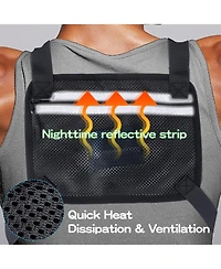 Lightweight Running Chest Pack: Outdoor Sports Vest Bag with Phone Holder for Cycling, Hiking, Workout, Skiing - Men & Women (Lemon