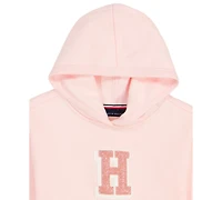 Tommy Hilfiger Girls 4-6X Chenille Logo Oversized Hoodie and Joggers, 2-Piece Set