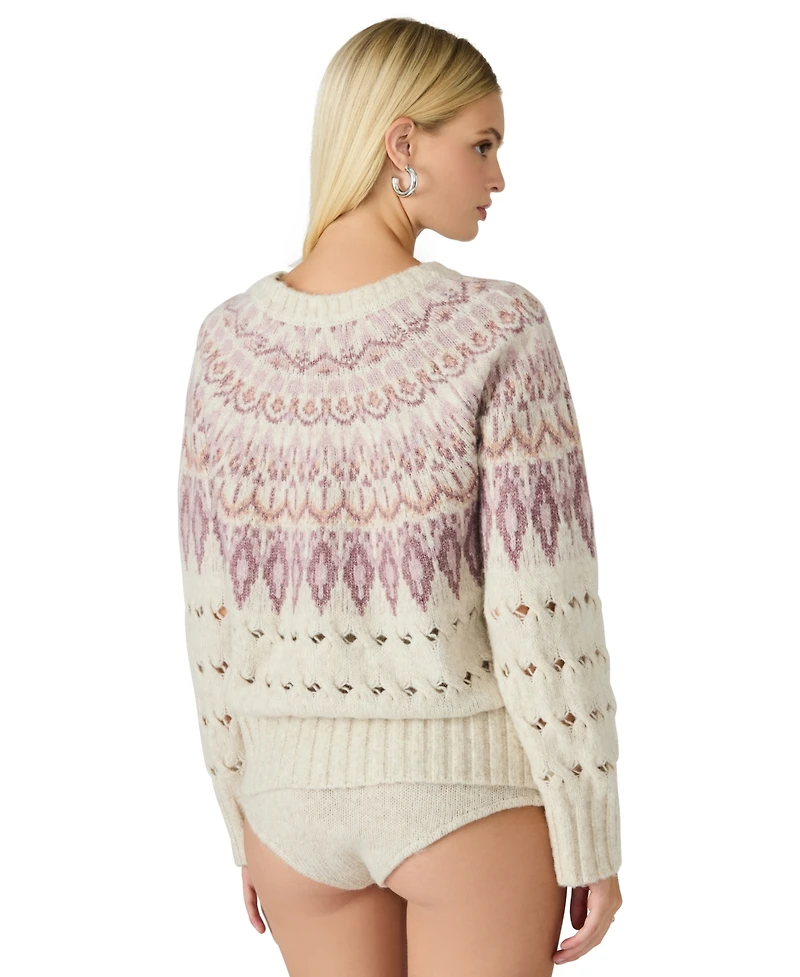 Steve Madden Women's Suzette Fair Isle Sweater