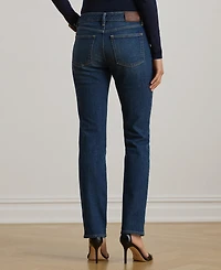 Lauren Ralph Women's Mid-Rise Straight Ankle Jeans