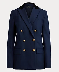 Lauren Ralph Women's Double-Breasted Twill Blazer