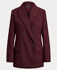 Lauren Ralph Women's Double-Breasted Twill Blazer