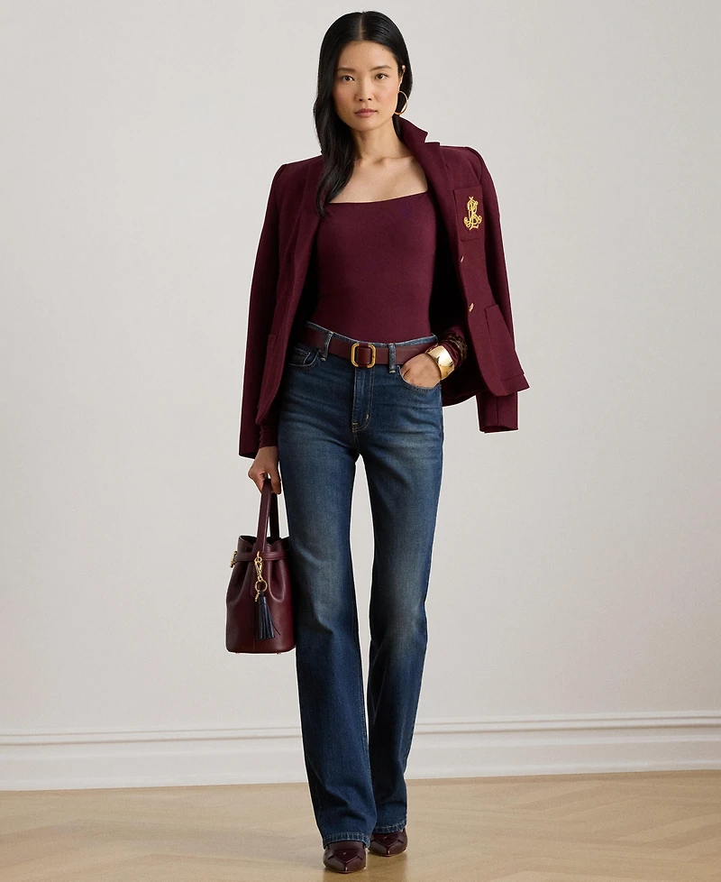 Lauren Ralph Women's High-Rise Straight Jeans