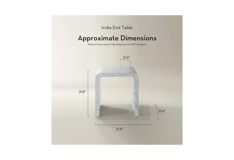 Z Gallerie Iridia End Table