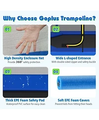 Skonyon 7-Foot Kids Trampoline – Recreational Bounce Jumper with Safety Features, Fun Outdoor Play Equipment