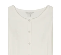 Calvin Klein Girls 7-16 Variegated Long-Sleeve Top