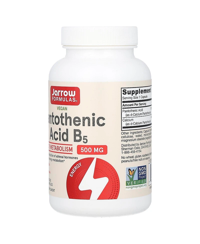 Jarrow Formulas Pantothenic Acid B5 500 mg