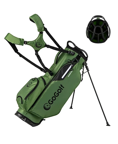 Mecale Golf Stand Bag Lightweight Golf Bag with 8 Way Top Dividers and 5 Zippered Pockets
