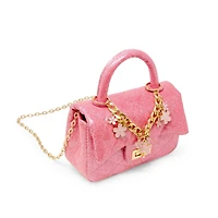 Zomi Gems Girls Classic Sparkle Top Handle Handbag, Pink Lemonade