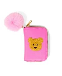 Zomi Gems Teddy Pom Pom Zip Wallet – Compact, Stylish, Functional Wallet