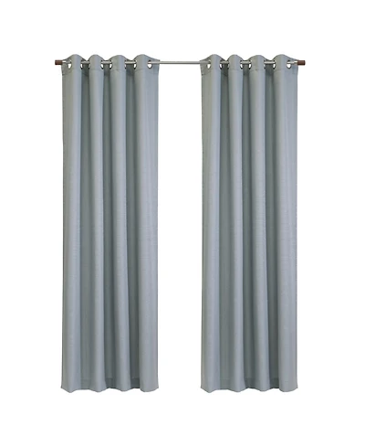 Habitat 100% Polyester Jamie Light Filtering Machine washable Grommet Curtain Panel 52" x 95" Grey