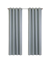 Habitat 100% Polyester Jamie Light Filtering Machine washable Grommet Curtain Panel 52" x 95" Grey